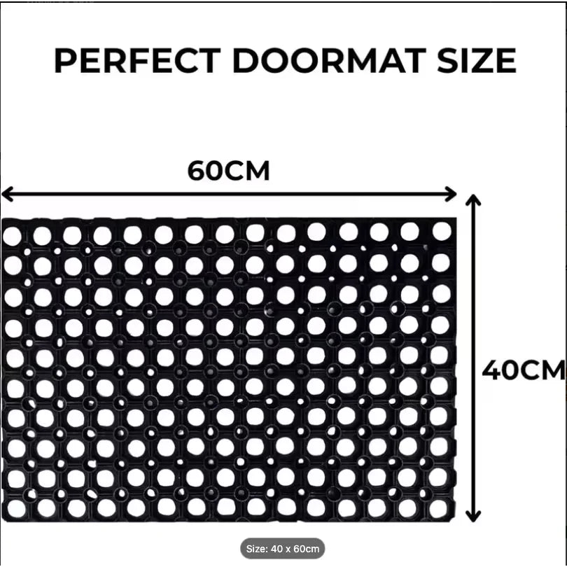Heavy-Duty Rubber Drainage Door Mat – image 5