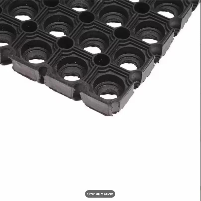 Heavy-Duty Rubber Drainage Door Mat – image 3