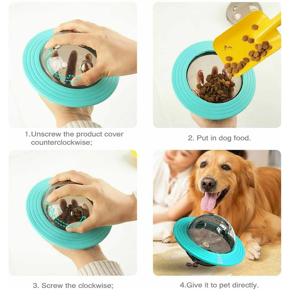Treat-dispensing tumbler ball for dogs - view 2