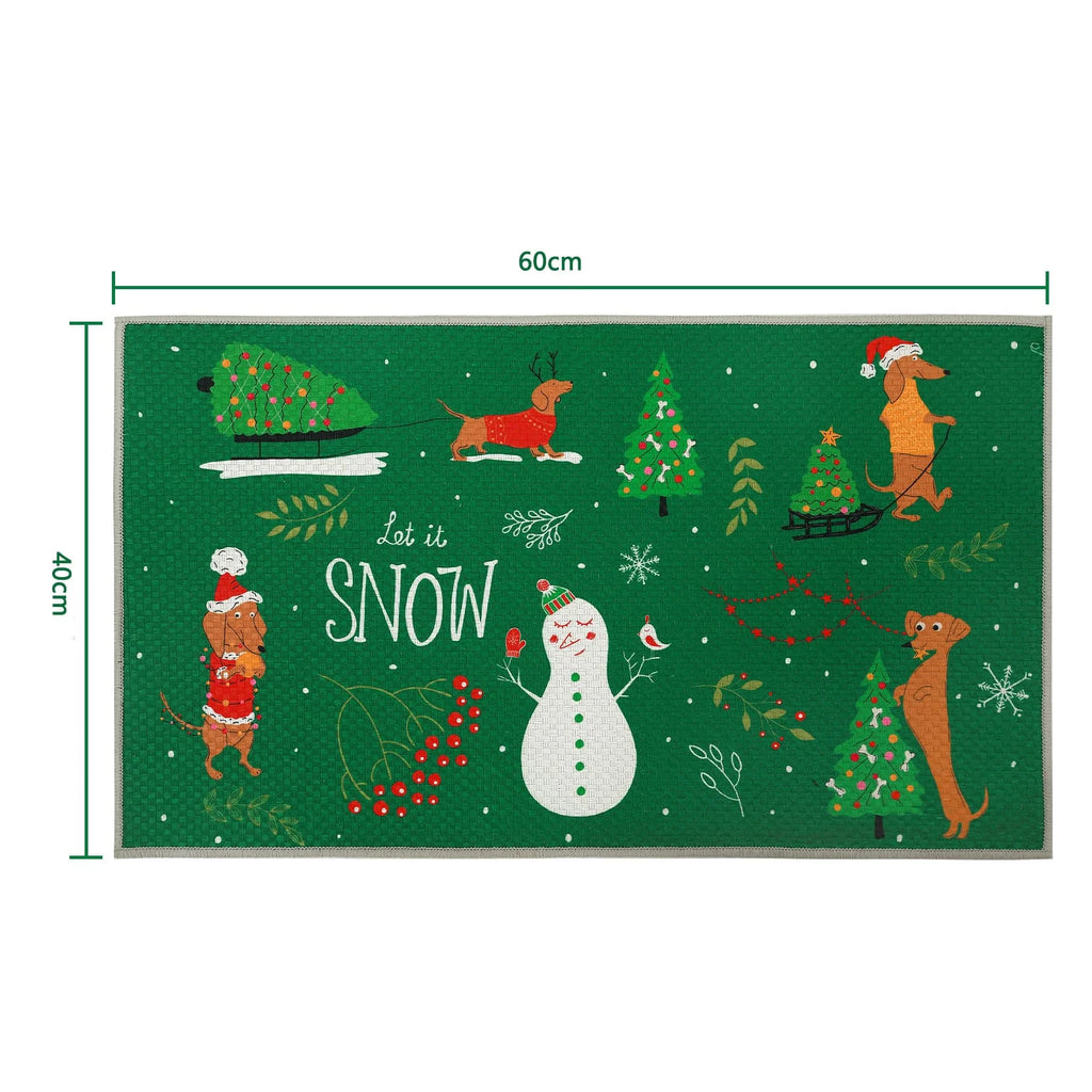 Christmas Dachshund Door Mat – image 3