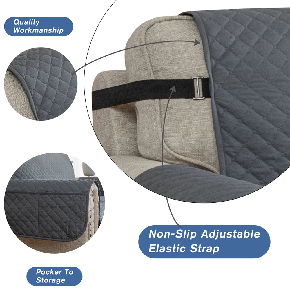 Waterproof Quilted Armchair Cover – image 3